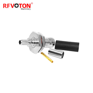 Connecteur coaxial étanche BNC femelle EZ sans soudure pour câble RG58, à sertir, fourni par l'usine - Product Image 3