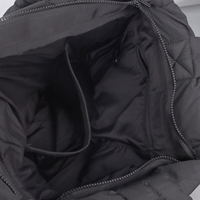 Sac fourre-tout décontracté en nylon grande capacité pour femme avec logo personnalisé, sac à bandoulière rembourré doux pour étudiants, mode et trajets quotidiens
