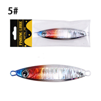 Leurre de jigging lent OEM 40-100g, leurre de pêche artificiel en métal, spinnerbait, plaque en fer à action oscillante pour eau salée