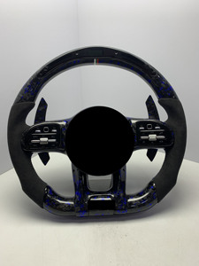 Volante de Coche Personalizable de Fábrica con Acabado en Alcántara y Botones LCD para Mercedes-Benz <span class=keywords><strong>AMG</strong></span> X117 W177 Clase A-E - Product Image 5