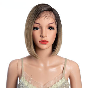 Peluca de Cabello Humano Bob de <span class=keywords><strong>10</strong></span> Pulgadas, Peluca Corta y Lisa para Mujer, Peluca hasta los Hombros - Product Image 4