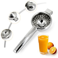 Vente chaude 2 en 1 De Poche Citron Vert Concasseur De Jus De Fruits Cuisine Presse-agrumes Presse À Main En Acier Inoxydable 304 Presse-agrumes Manuel