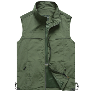 <span class=keywords><strong>Giacca</strong></span> da uomo in gilet invernale Casual traspirante verde <span class=keywords><strong>con</strong></span> Design senza maniche nuova fornitura di abbigliamento esterno OEM - Product Image 5