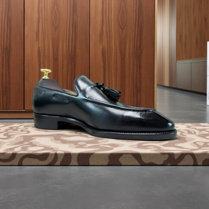 รองเท้าโลฟเฟอร์แบบมีพู่ห้อย ตัดเย็บด้วยมือด้วยเทคนิค Goodyear ผลิตจากหนังลูกวัวอิตาลีและพื้นรองเท้าหนังแท้ เห<span class=keywords><strong>มา</strong></span>ะสำหรับใส่ทำงาน สไตล์อ็อกซ์ฟอร์ด สำหรับผู้ชายที่มีรสนิยม - Product Image 1