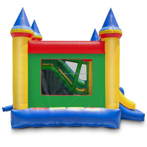 Château gonflable avec double toboggan pour aire de jeux extérieure, équipement de jardin pour les fêtes d'anniversaire des enfants - Product Image 5