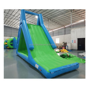 Özelleştirilmiş deniz gölü yüzen <span class=keywords><strong>Aqua</strong></span> spor oyunları üçgen su kaydırağı yetişkin çocuklar için tırmanma şişme su parkı slayt - Product Image 1