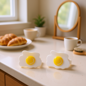 Pince à cheveux Zi Sun Egg 7,8 cm, design mignon de dessin animé pour femmes et filles - Product Image 2