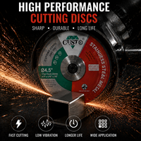 Disque de coupe abrasif en acier inoxydable de 4,5 pouces, coupe rapide, roue de 115 mm pour l'acier et le métal, OEM Disco De Corte Abrasivo