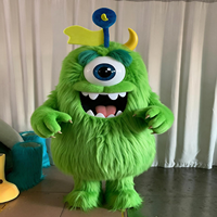 Costume de mascotte monstre vert personnalisé OEM ODM Mascot Factory en peluche EVA pour adultes, idéal pour les fêtes d'Halloween et le cosplay