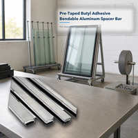 Barres d'espacement en aluminium pré-adhésives avec revêtement butyle pour double vitrage isolant – Vente en gros usine