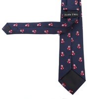 Benutzer definierte Herren Krawatte mit Weihnachts logo Formale Jacquard Baum Schneeflocke und Blumen gestreiften Muster Weihnachts krawatten