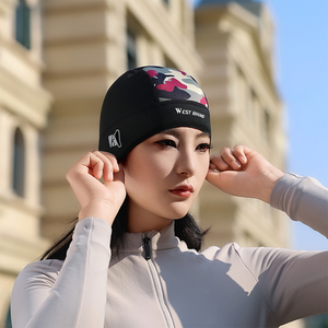 WEST BIKING アウトドアスポーツ 冬用バイク スカルキャップ ヘルメットライナー 防風 保温 フリース サイクリング ランニングハット 男女兼用 - Product Image 6