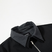 2025 manteau décontracté pour hommes Style de banlieue Simple nouvelle conception de veste de vent d'argent ancien coréen avec col montant Double couche