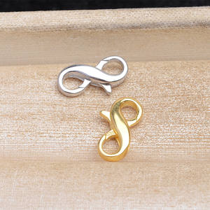 Cadena Abierta de Plata de Ley S925 con Forma de 8 y Doble Cabeza, Conector de Perlas con Cierre de Resorte para Accesorios de Joyería DIY - Product Image 3