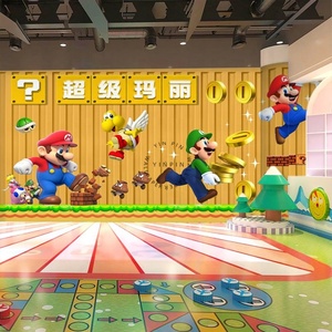 วอลเปเปอร์พื้นหลังห้องเกมซูเปอร์มาริโอตกแต่งบ้านหรูหรา - Product Image 4