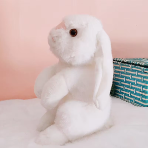 Peluche Lapin à Oreilles Tombantes, Poupée en Peluche, Ornement Animal en Polyester Rembourré de Coton PP pour Décoration Intérieure et Cadeaux de Fêtes - Product Image 2