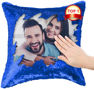 RubySub Sublimation Blanks Flip <strong>Sequin</strong> <strong>Cushion</strong> Cover Pillow Case - Product Image 2
