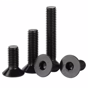 M2 M2.5 M3 M4 M5 Metric DIN7991 Black 304 Stainless Steel Coarse Thread <strong>Flat</strong> Socket Hex Countersunk Head <strong>Screw</strong> - Product Image 2