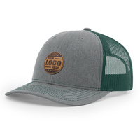 Gorra Trucker de 6 Paneles con Logotipo Personalizado Bordado en Malla Marrón para Hombre, Venta al por Mayor