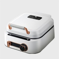 Gril électrique domestique multifonctionnel pour barbecue, crêpière et poêle à frire, avec chauffage double face et surface de cuisson profonde