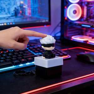 Accessoire décoratif, cadeau personnalisé, porte-clés en acrylique Jujutsu <span class=keywords><strong>Kaisen</strong></span> Gojo Satoru, pendentif anime pour les fans, collection Otaku - Product Image 1