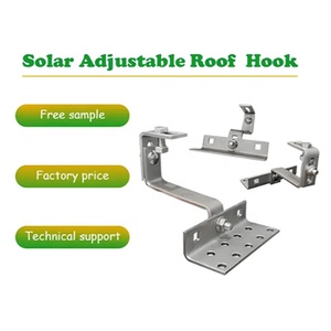 Support <span class=keywords><strong>de</strong></span> fixation en Z pour panneau solaire SOLAR MASTER en acier inoxydable SUS304 anodisé, <span class=keywords><strong>crochet</strong></span> <span class=keywords><strong>de</strong></span> montage pour tuiles <span class=keywords><strong>de</strong></span> toit, supports <span class=keywords><strong>de</strong></span> montage pour système photovoltaïque, résistant à la corrosion - Product Image 6