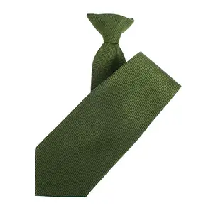 Cheap Custom Polyester Tie Logo Necktie Customized Children School Uniform Clip-On Ties