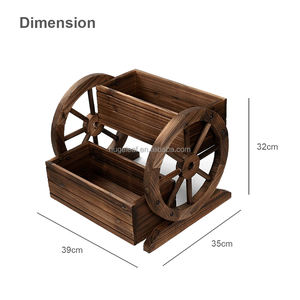Jardinière décorative <span class=keywords><strong>en</strong></span> <span class=keywords><strong>bois</strong></span> massif à plusieurs niveaux - Product Image 2