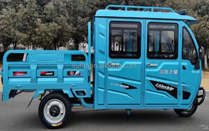 รถ<span class=keywords><strong>สามล้อ</strong></span><span class=keywords><strong>ไฟฟ้า</strong></span>แบบกึ่งปิดสองแถว สำหรับขึ้นเนินและบรรทุกสัมภาระ พร้อมหลังคา - Product Image 6