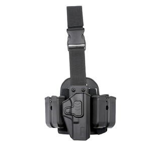 Gunflower Tactical Polymer/Plastic Drog Leg Holster con bolsas dobles para revistas para modelos famosos y bolsa doble mag - Product Image 1