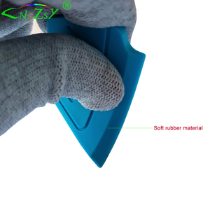 Màu vàng màu xanh nhỏ giống cây chổi di động bảo vệ màn hình gói xe lá nhãn dán tự động chăm sóc scraper chịu nhiệt độ cao A14 - Product Image 6