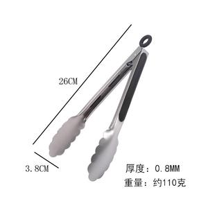 Utensílio Cooking Clip Clamp Salad Tongs Food Grade Metal Aço Inoxidável 16 polegada Food Tong para Cozinha e Churrasco Grelhar - Product Image 5