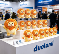 Jouets en peluche personnalisés, lion en peluche doux, poupée de dessin animé pour enfants, cadeaux, événements promotionnels, jouets en peluche personnalisés