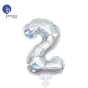 Cina fabbrica vendita diretta resistente all'usura automatico gonfiabile numero 0-9 palloncini materiale di lamina per la decorazione della festa di compleanno - Product Image 6
