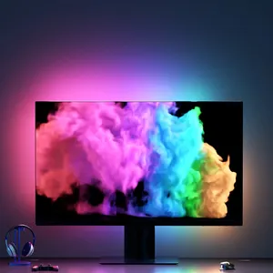 TV PC Backlight Immersive Smart LED Immersion Backlight For Gaming Room Computer RGBIC Screen Color Sync Strip Light