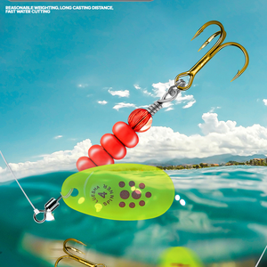 SNEDA Kit <span class=keywords><strong>de</strong></span> clignotant à manivelle à longue coulée Composite Flashabble pour brochet rotatif Flashabble appâts artificiels pour leurres <span class=keywords><strong>de</strong></span> pêche - Product Image 4