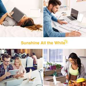 УФ-Бесплатная 10000 Светодиодная лампа постоянного тока 24 В теплый белый свет терапевтическая лампа для медицинского и домашнего офисного использования сезонный антидепрессант - Product Image 6