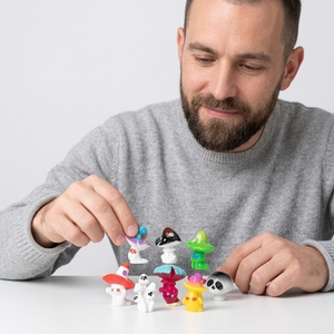 Statuette di Funghi in Resina, Collezione di Mostri Spettrali, Fantasia Kawaii, per Giochi d'Avventura, Caffè, Giardino, Negozio, Giocattolo Fai-da-Te per Bambini - Product Image 4