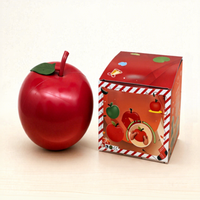 Bestseller transfrontalier : Balle anti-stress TPR souple de grande taille, design réaliste en forme de pomme, à récupération lente, jouet à presser pour soulager le stress et la tension