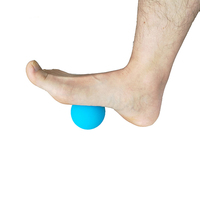 Balle de massage en silicone personnalisée en gros pour points de pression, idéale pour le dos et les pieds, soulagement des douleurs et thérapie des tissus profonds