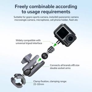 FANAUE vélo moto guidon <span class=keywords><strong>support</strong></span> de téléphone et <span class=keywords><strong>support</strong></span> de rétroviseur <span class=keywords><strong>Action</strong></span> caméra montage accessoire - Product Image 3