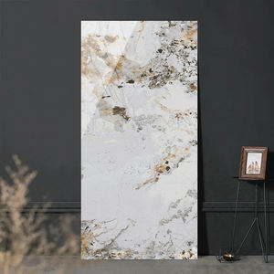 Material de construcción de moda Mesa blanca sinterizada 1200*2400 piedra de losa texturizada de oro búlgaro para <span class=keywords><strong>fondo</strong></span> de pared de TV - Product Image 2