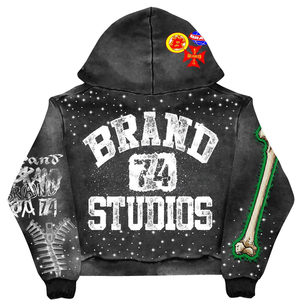 Premium Quality Tracksuit Full <b>Zip</b> <b>Hooded</b> Sweatshirt Set Brown Green Print Streetwear Adult Unisex Autumn Wear Tracksuit - Product Image 6