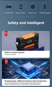 NCFKOS-Démarreur de voiture 99800mAh <span class=keywords><strong>1000A</strong></span>, courant de crête, démarrage avec lampe de poche, câbles de sécurité avec chargement rapide USB - Product Image 3