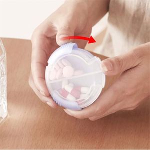 Boîte à pilules en plastique transparente compacte et réutilisable de qualité supérieure, petite, à 2 compartiments, idéale pour les voyages – Meilleure vente - Product Image 2