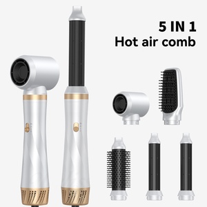 Cepillo de Aire Caliente <span class=keywords><strong>5</strong></span> en 1 Premium, Secador de Pelo Multiusos para Alisar, Rizar y Secar el Cabello - Product Image 2