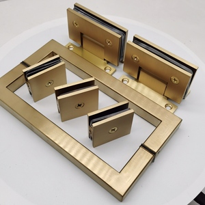 Hot Sale Box Set Glass Door Handle Glass Shower Hing Brass Clamp