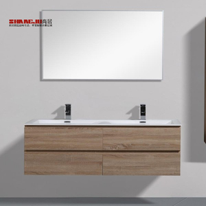 Mueble de alta gama, barato, impermeable, de lujo, tocador de porcelana Ferrum, lavabo Doble - Product Image 2