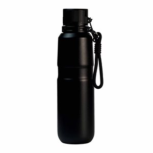 Bouteille d'eau sport isotherme en acier inoxydable 304 avec logo personnalisé, tasse à paille pour voiture, cordon portable, compatible véhicule, cadeau - Product Image 4