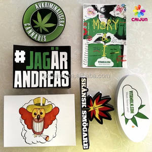 Op maat gemaakte uitgesneden 3 inch CMYK-kleuren vierkleurenprint weggeef sticker vel cartoon logo waterdichte vinyl PP holografische label - Product Image 3